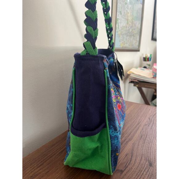 NWT Laurel Burch Blue Green Dog y2k - Picture 9 of 12